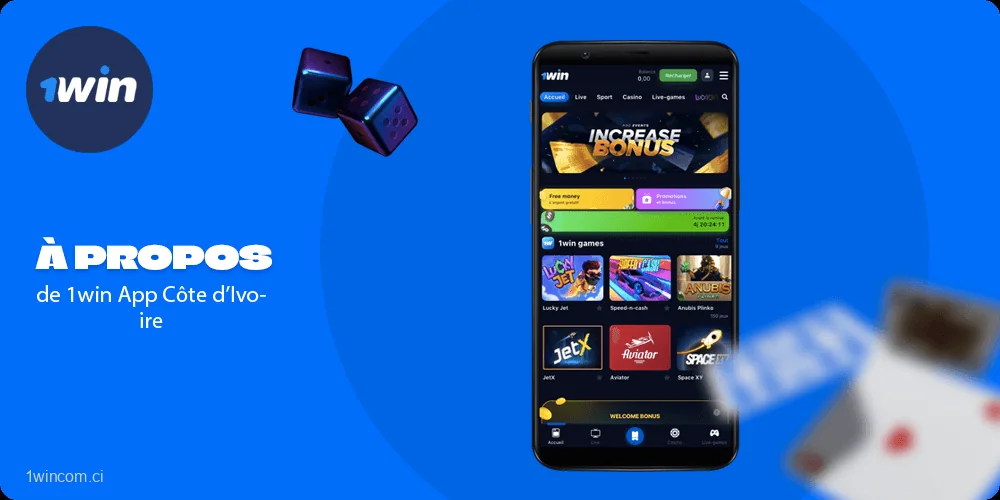 Tout sur l'application 1win Côte d'Ivoire
