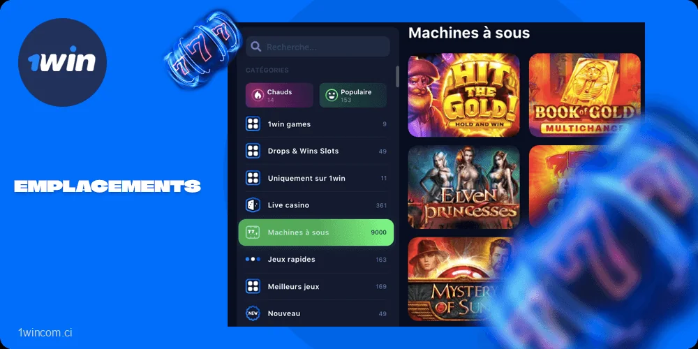 Liste avec 1win Slots Games