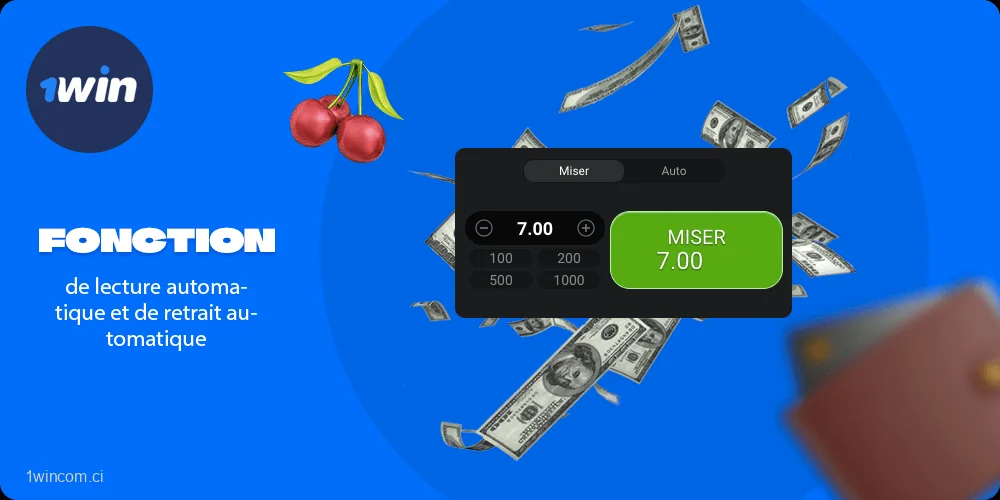 1win Fonction de lecture automatique et de retrait automatique