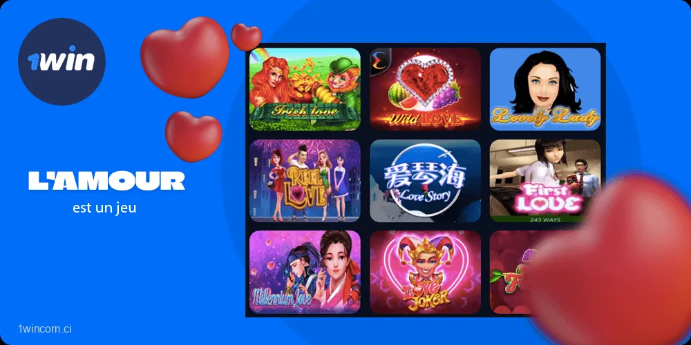 Liste avec la section 1win L’amour est un jeu