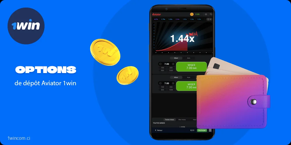 Options de dépôt Aviator 1win