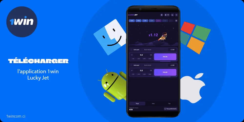 Instructions étape par étape pour télécharger l'application 1win Lucky Jet