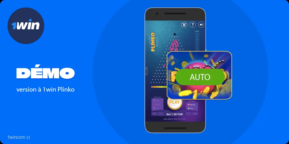Informations principales sur 1win Plinko Version démo