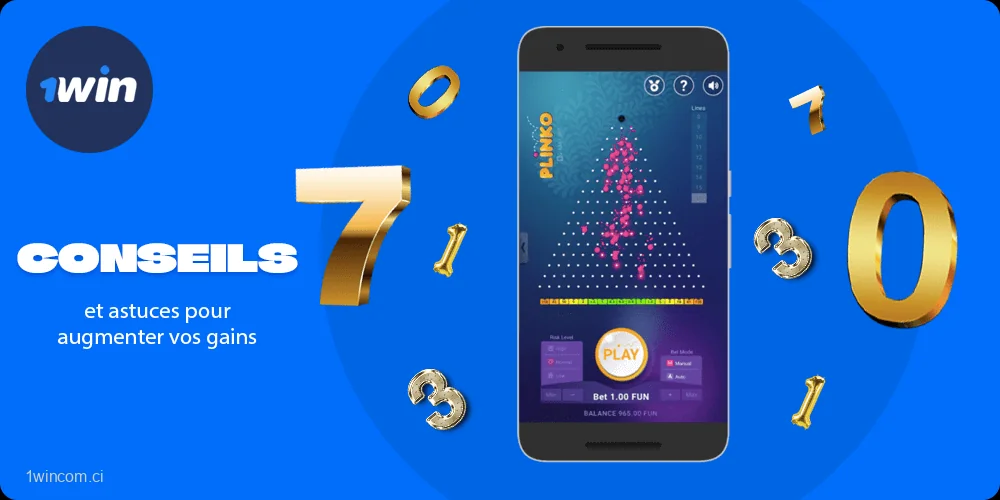Conseils et astuces pour augmenter vos gains à 1win Plinko
