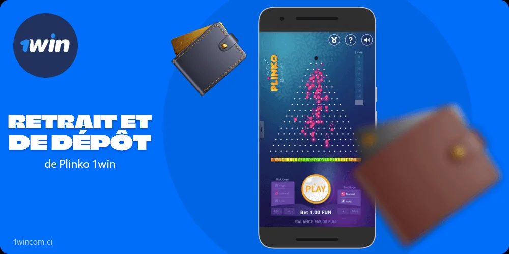 Liste avec Options de retrait et de dépôt