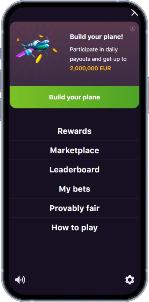 Aviatrix 1win pour les joueurs de Côte d'Ivoire a un menu pratique.