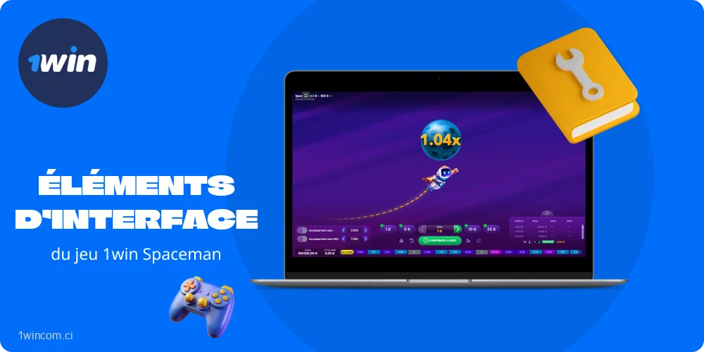 L'interface de jeu de 1win Spaceman comprend un champ de pari, un chat en ligne, un historique des cotes, des statistiques de joueur et des paramètres de jeu automatique pour une expérience de jeu pratique et dynamique