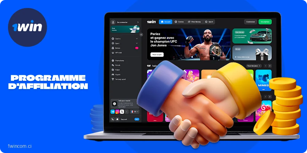 Le programme d'affiliation 1win en Côte d'Ivoire est une occasion unique de gagner de l'argent simplement en invitant de nouveaux clients